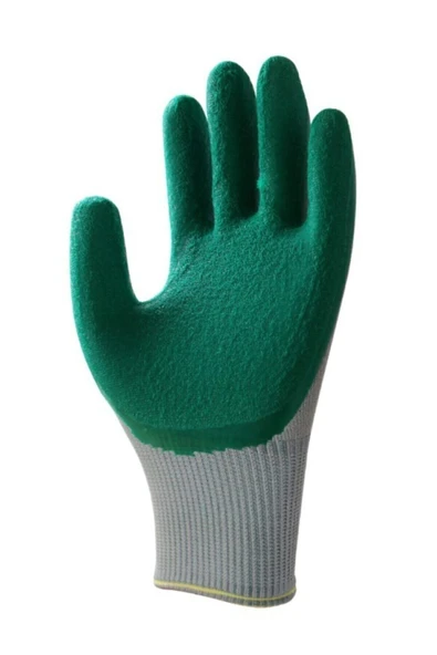 Beybi Pl 17 Legend Polyester Örme Lateks Eldiven Yeşil 12 Çift 9beden ürün görseli 1