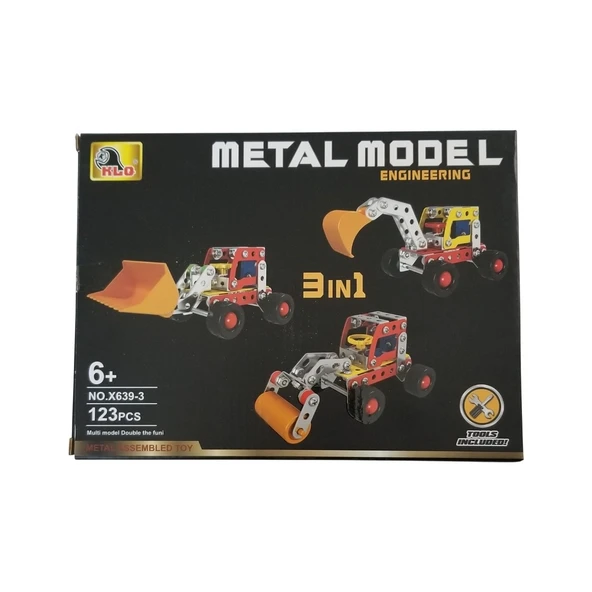 AKILLIELMA-KIZILKAYA ENGİNEERİNG METAL LEGO KZL-X639-3 ARAÇLI 3İN1 ürün görseli 1