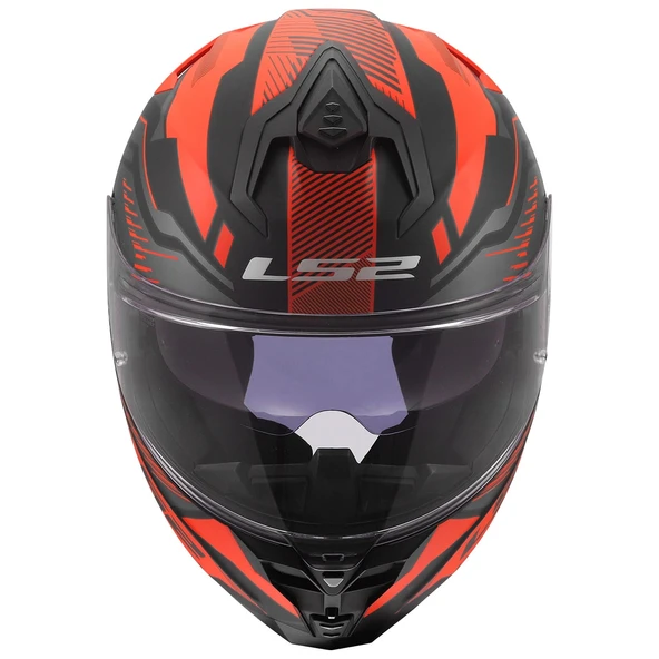 LS2 CHALLENGER 2 DRAVIX MAT KIRMIZI KASK - Resim 2