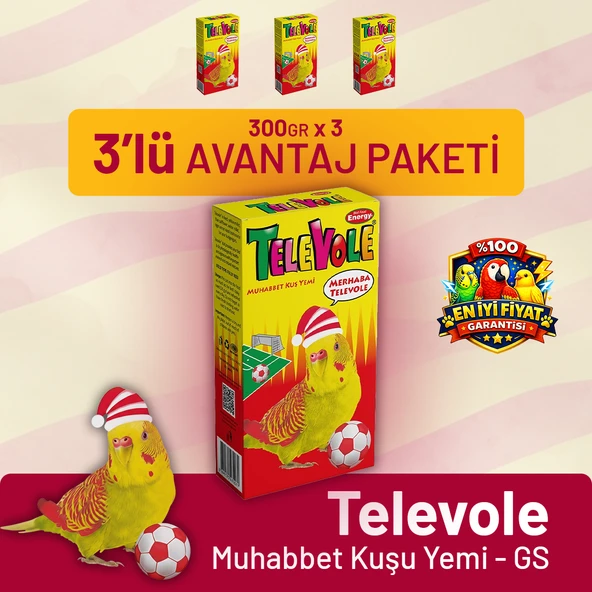 Televole Muhabbet Kuşu Yemi GS - 3 Adet ürün görseli 1