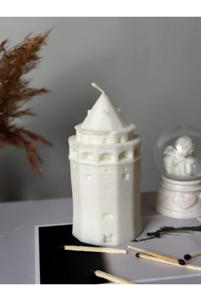 ÇAKRA Galata Kulesi Model Kokulu Vegan Soya Mum ürün görseli 1