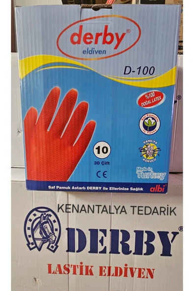 Derby Plastik çok amaçlı ekstra güçlü eldiven koli 30 çift ürün görseli 1