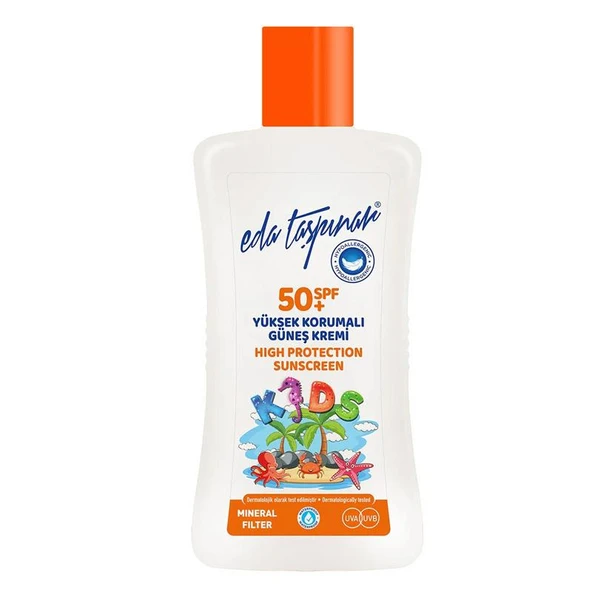 Eda Taşpınar Spf 50 Çocuklar İçin Yüksek Korumalı Güneş Kremi 200 ml ürün görseli 1