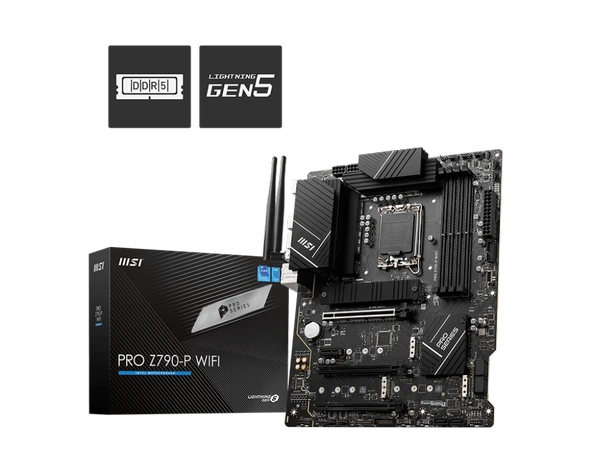 MSI PRO Z790-P WIFI DDR5 7000MHZ(OC) M.2 ATX 1700p ürün görseli 1