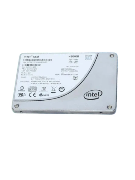 İNTEL DC S3500 Series 480GB Sata 6Gbps 2.5" Server Sunucu SSD SSDSC2BB480G4 H86093-202 ürün görseli 1