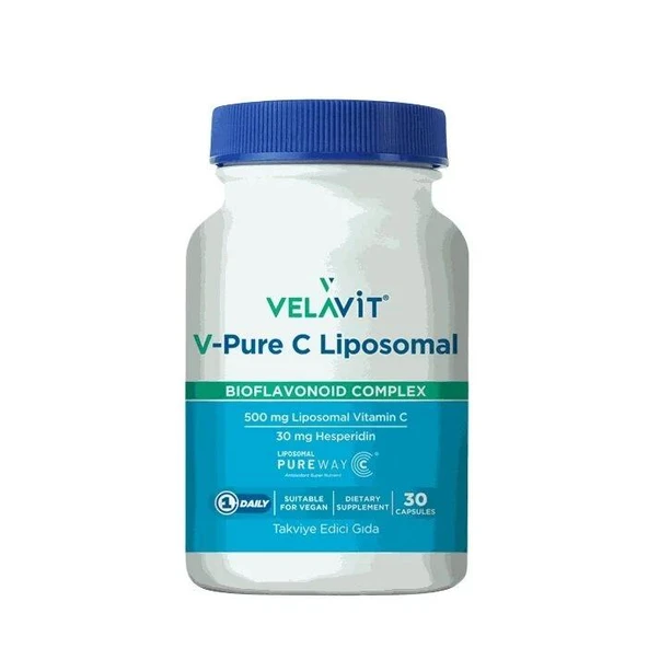 Velavit V-PURE C Liposomal Bioflavonoid Complex 30 Kapsül ürün görseli 1