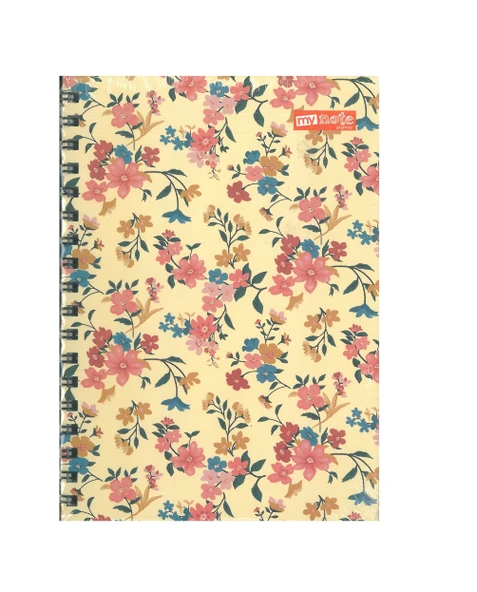 MYNOTE Planlayıcı 17x24 sert kapak spiralli 100 Sayfa krem ürün görseli 1