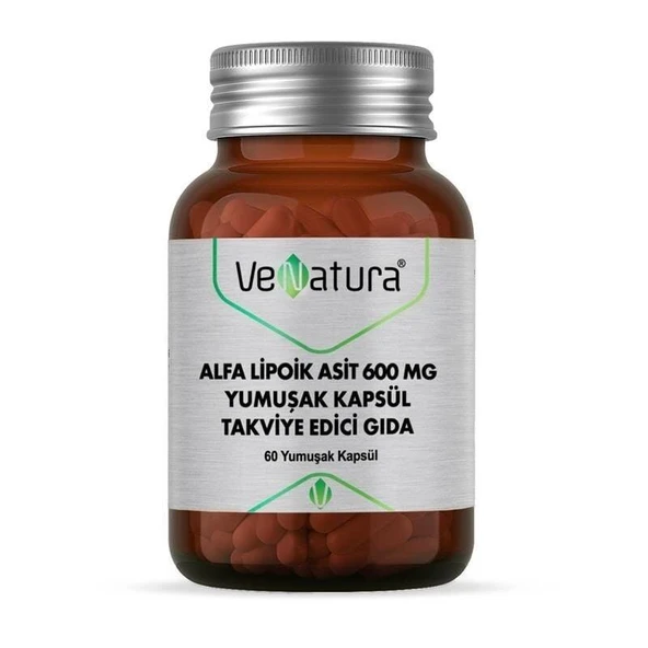 Venatura Alfa Lipoik 600 mg 60 Softgel Kapsül ürün görseli 1