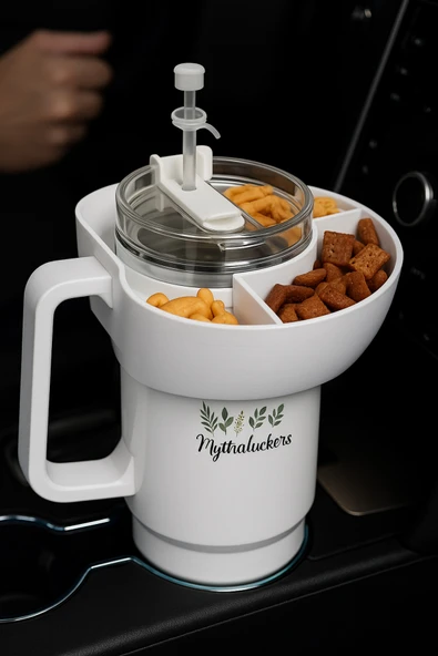 Stanle Quencher 1.18L Uyumlu Derin Bölmeli Atıştırmalık Kapak – Beyaz ürün görseli 1