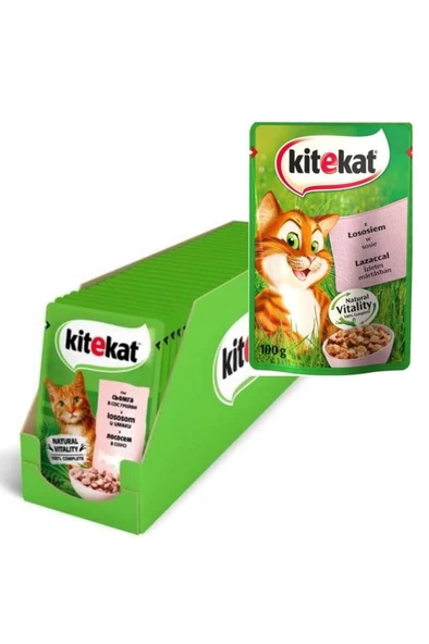 Kitekat Somonlu Yaş Kedi Maması Pouch 85 gr x 28 Adet ürün görseli 1