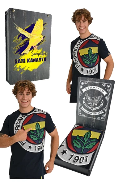Fenerbahçe ERKEK TRIBUN ALTI RENK LOGOLU TSHIRT UV KUTU HEDİYELİ ürün görseli 1