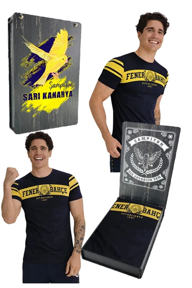 Fenerbahçe ERKEK KOLEJ ESTABLISHED 1907 TSHIRT UV KUTU HEDİYELİ ürün görseli 1