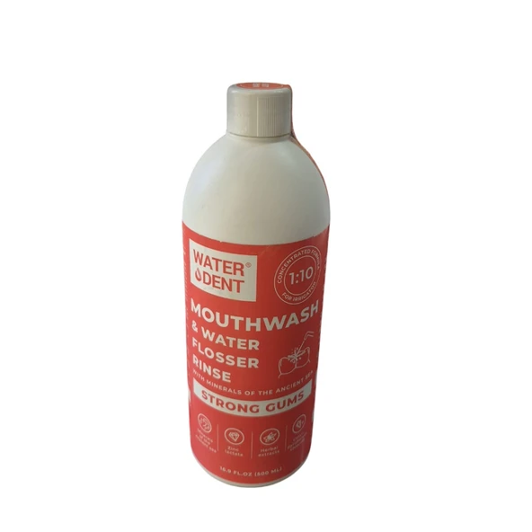 Waterdent Mouthwash Water Flosser Rinse Strong Gums 500 ml ürün görseli 1