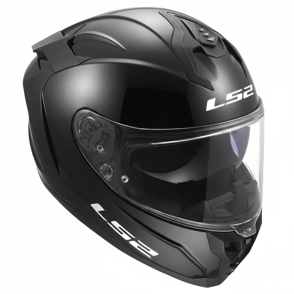 LS2 CHALLENGER 2 SİYAH KASK - Resim 6