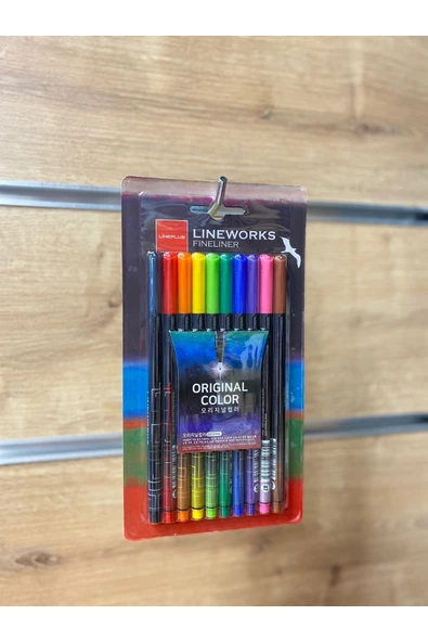 Lineplus Lineworks Fineliner Orginal Renk Kalem Seti 10 'lu set - Resim 3