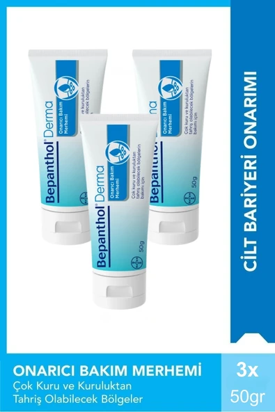 Bepanthol Derma Onarıcı Bakım Merhemi 50 gr x 3 Adet ürün görseli 1