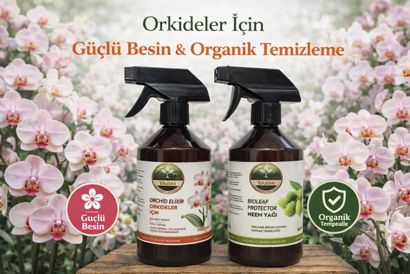 Orkide Bitki Besini ve Neem Yağı İkili Bakım Seti ürün görseli 1