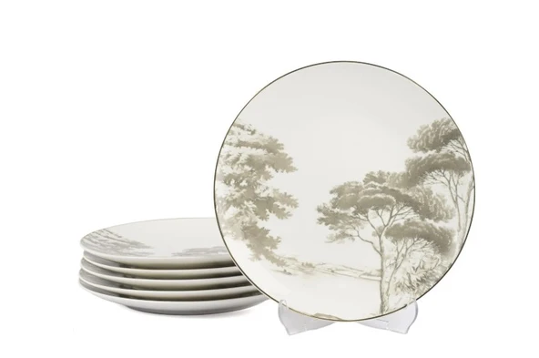 Mikasa Moor Forest Plaid 6Lı Pasta Tabağı 20cm ürün görseli 1