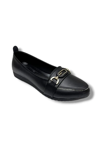 C-Shoes 3077-26 Cilt Taşlı Elips Toka Anatomik Kadın Babet ürün görseli 1