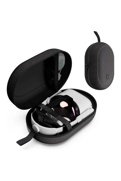 Large Sert Taşıma Çantası Meta Quest 3s/3/Oculus 2/Pico 4 Uyumlu SİYAH M42-BL ürün görseli 1