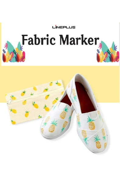 Lineplus Fabric Marker 8 Renkli Tekstil Kalemi - Resim 2