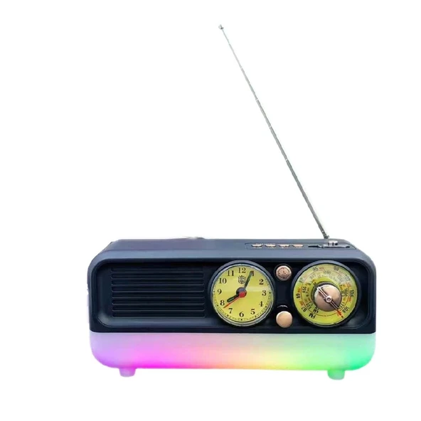 Concord NS-7210 Nostaljik Tasarım USB & TF & Aux FM Radyo Bluetooh Hoparlör ürün görseli 1