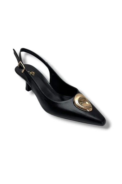 Gedik Pasha 26752-26 Cilt Gold Tokalı Kısa Topuk Kadın Stiletto(6cm) ürün görseli 1