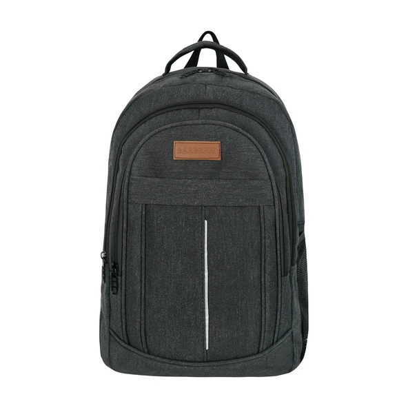 Çok Amaçlı Laptop Dizüstü Bilgisayar Bölmeli Sırt Çantası Siyah ürün görseli 1