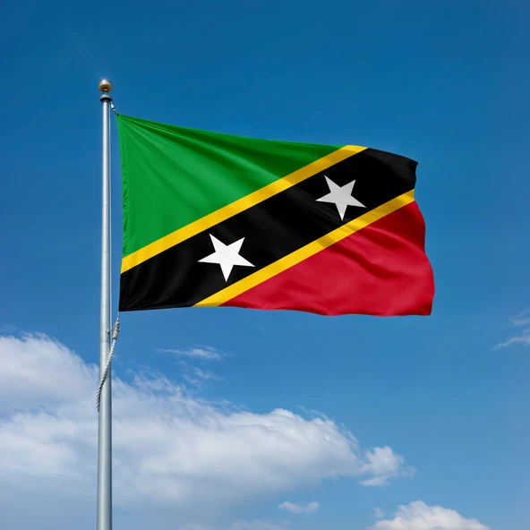 Saint Kitts ve Nevis Bayrağı 30x45 Cm ürün görseli 1