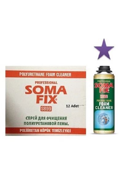 12 Adet Somafix 500 ml Poliüretan Köpük ve Tabanca Temizleyicisi ürün görseli 1