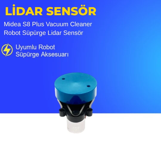Midea S8 Plus Vacuum Cleaner Robot Süpürge Lidar Sensör ürün görseli 1