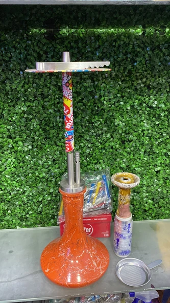 Shıeld Rainbow Nargile Takımı 27 Er Kömür Seramik Lüle Sipsi Lüle Tabağı Maşa Folyo Set ürün görseli 1