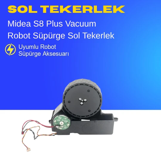 Midea S8 Plus Robot Vacuum Cleaner Süpürge Sol Tekerlek Motoru ürün görseli 1