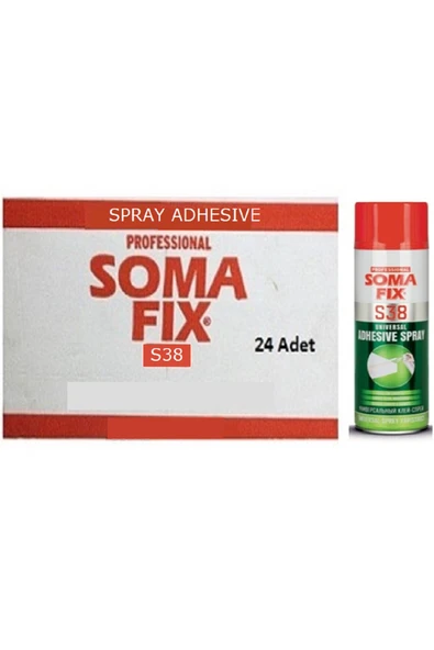 24 Adet 500 ml Tekstil Sünger Sprey Yapıştırıcı S38 ürün görseli 1