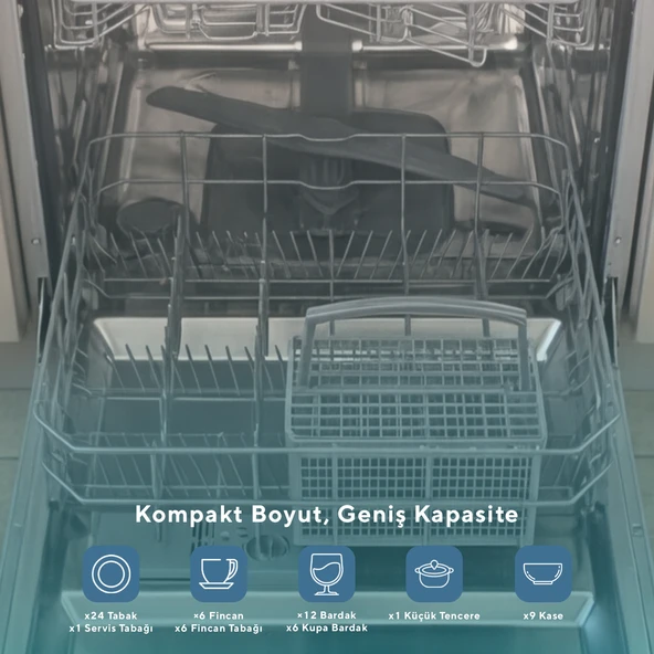 Kumtel HDW-01 4 Programlı Bulaşık Makinesi - Resim 4