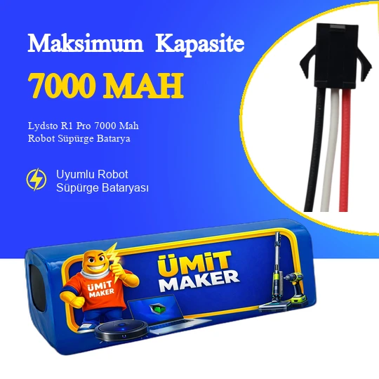 Lydsto R1 Pro 7000 Mah Robot Süpürge Bataryası – Orjinal Uyumlu Uzun Ömürlü, Yüksek Performans Pil ürün görseli 1