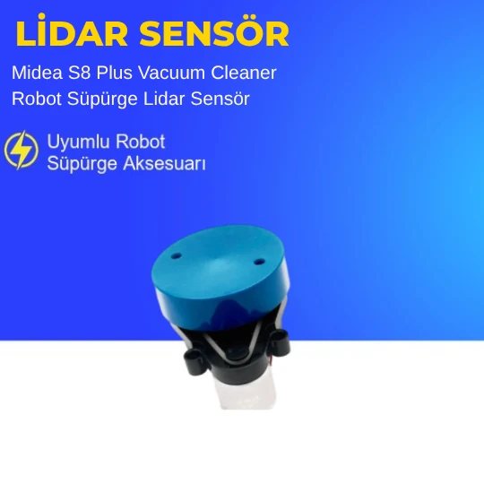 Midea S8 Plus Vacuum Cleaner Robot Süpürge Lidar Sensör - Resim 2