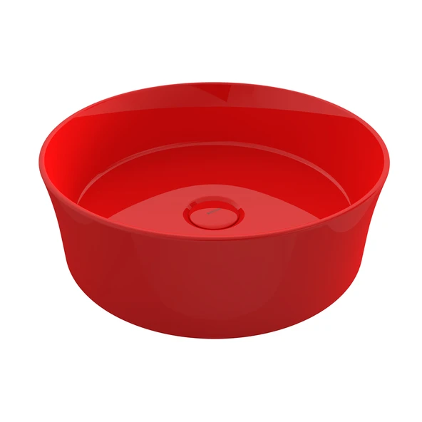 Bocchi Sottile Slim Line Yuvarlak Lavabo 38 cm Parlak Kırmızı ürün görseli 1