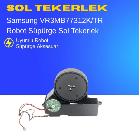 Samsung VR3MB77312K/TR Robot Süpürge Sol Tekerlek Motoru ürün görseli 1