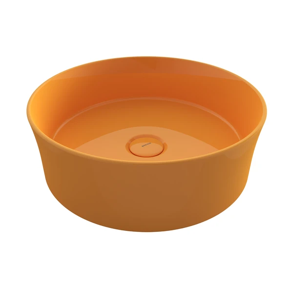 Bocchi Sottile Slim Line Yuvarlak Lavabo 38 cm P Mandalina Sarısı ürün görseli 1
