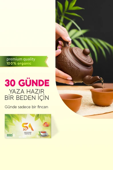 HHS SA 30'lu Bitkisel Diyet & Detoks Çayı – Form Çayı - Resim 4