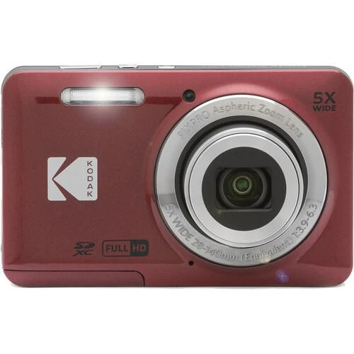Kodak Pixpro FZ55 Dijital Fotoğraf Makinesi (Kırmızı) 6