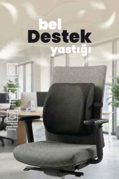 Aura Home Pillow Ortopedik Terletmez Bel Destek Yastığı – Nefes Alan Ev, Ofis, Araç Yastığı - Premium Kalite ürün görseli 1