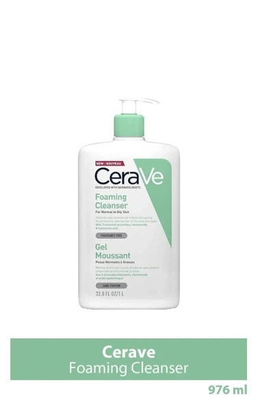 Cerave Foaming Cleanser 976 Ml ürün görseli 1