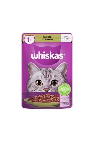 Whiskas Pouch Jöle İçinde Kuzulu Yetişkin Kedi Konservesi 85 Gr*24 ADET ürün görseli 1