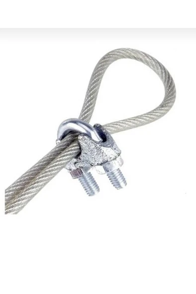 A Tipi Halat Klemensi 6 Mm (10 Adet) - Resim 3