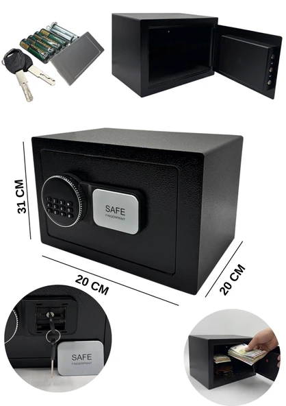 Pro Seri Elektronik Şifreli Para Çelik Ve Otel Kasası Paslanmaz Çift Anahtarlı ürün görseli 1