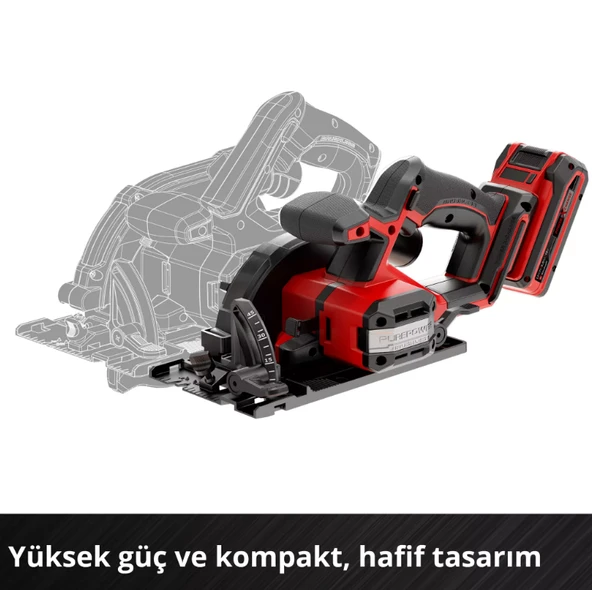Einhell TP-CS 18/136-C Lİ Solu Mini Daire Testere 4331240 - Resim 4