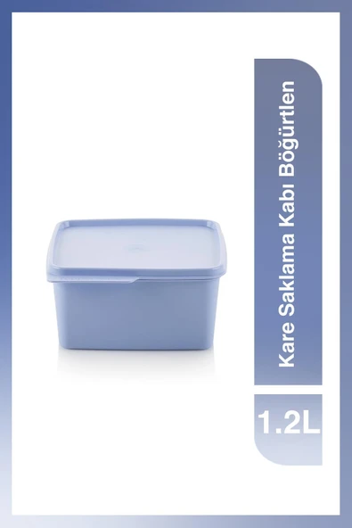 Tupperware Kare Buzdolabı Saklama Kabı 1.2 Lt Böğürtlen ürün görseli 1