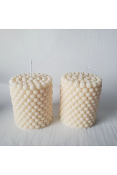 2li Bubble Silindir Kokulu Mum - Resim 2